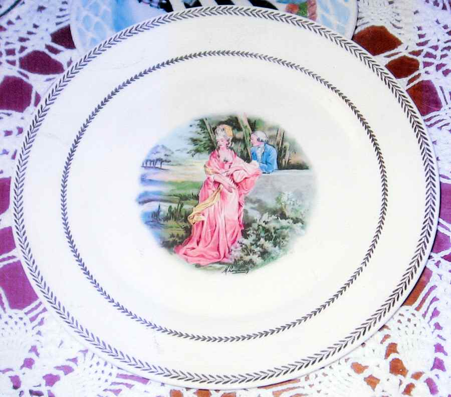 Garden Wall Dinner Plate by Limoges-American-1