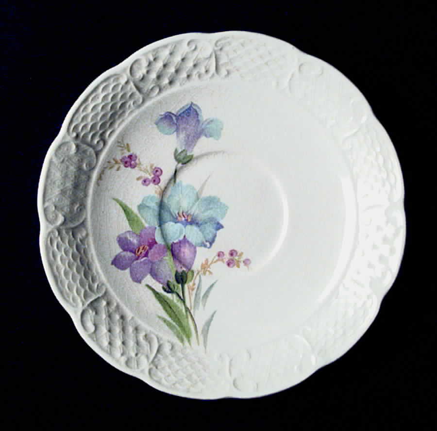 Gloria (Basketweave) Saucer by Limoges-American-1