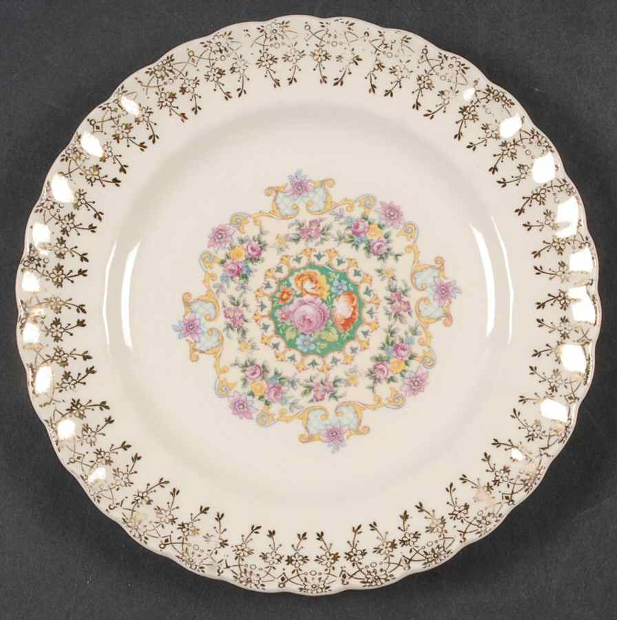 Good Housekeeping (Rim, Light Cream) Salad Plate by Limoges-American-1