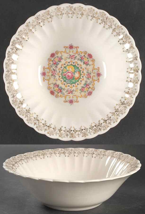 Good Housekeeping (Rim, Light Cream) 8" Round Vegetable Bowl by Limoges-American-1