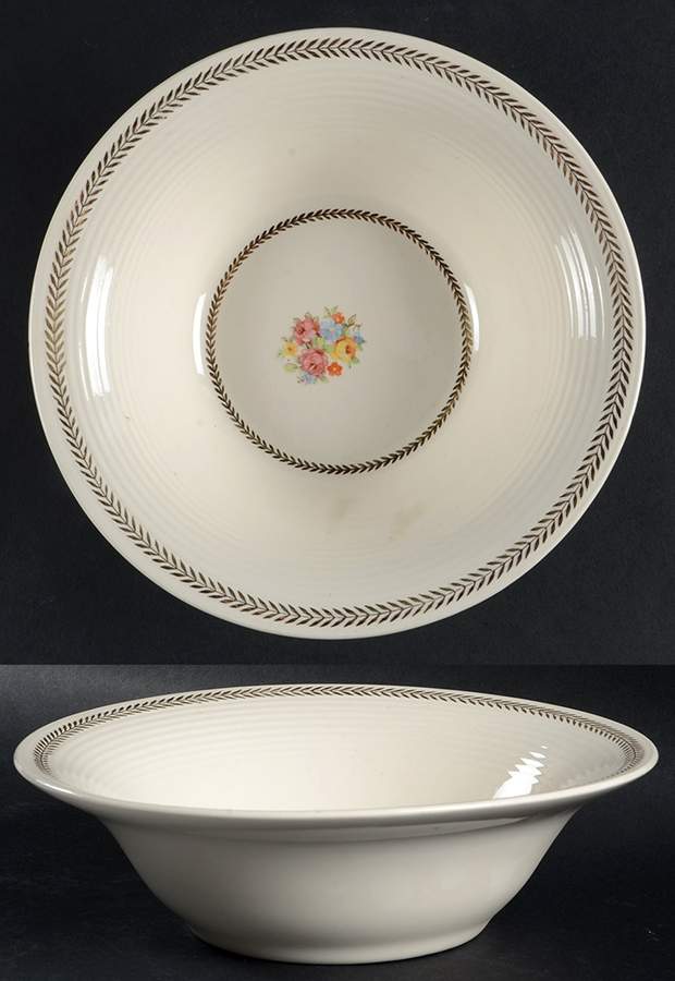 Golden Princess 8" Round Vegetable Bowl by Limoges-American-1