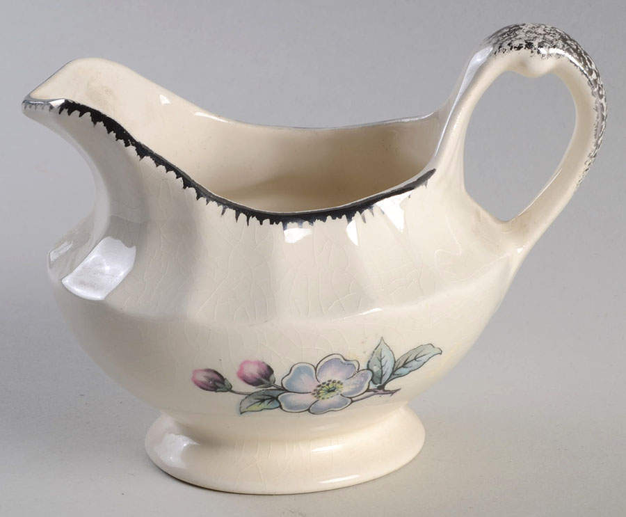 Grey Blossom Creamer by Limoges-American-1