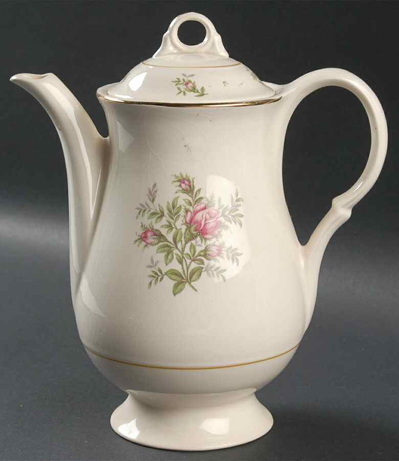 Imperial Rose Coffee Pot & Lid by Limoges-American-1