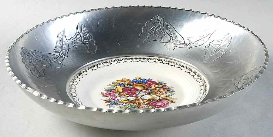 Imperial Victorian Bowl w/Metal Rim (Uses Bread & Butter Plate) by Limoges-American-1