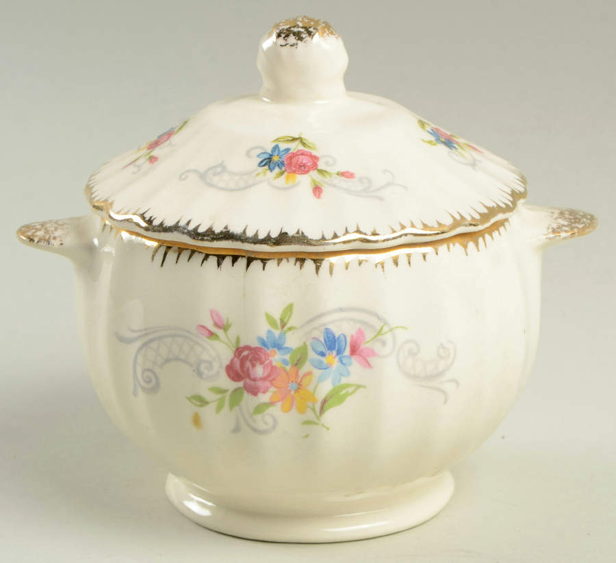 Jennie Lind Sugar Bowl & Lid by Limoges-American-1