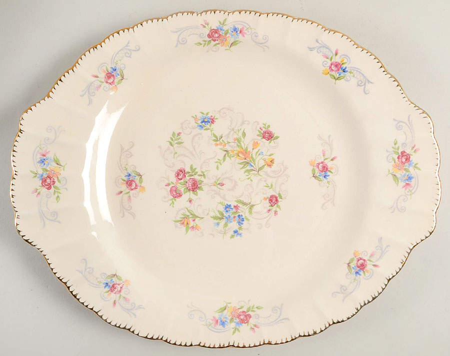 Jennie Lind 13" Oval Serving Platter by Limoges-American-1