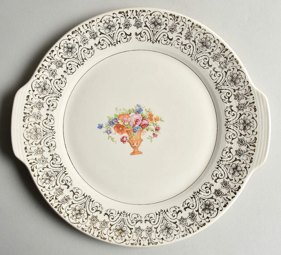 Juliet Handled Cake Plate by Limoges-American-1