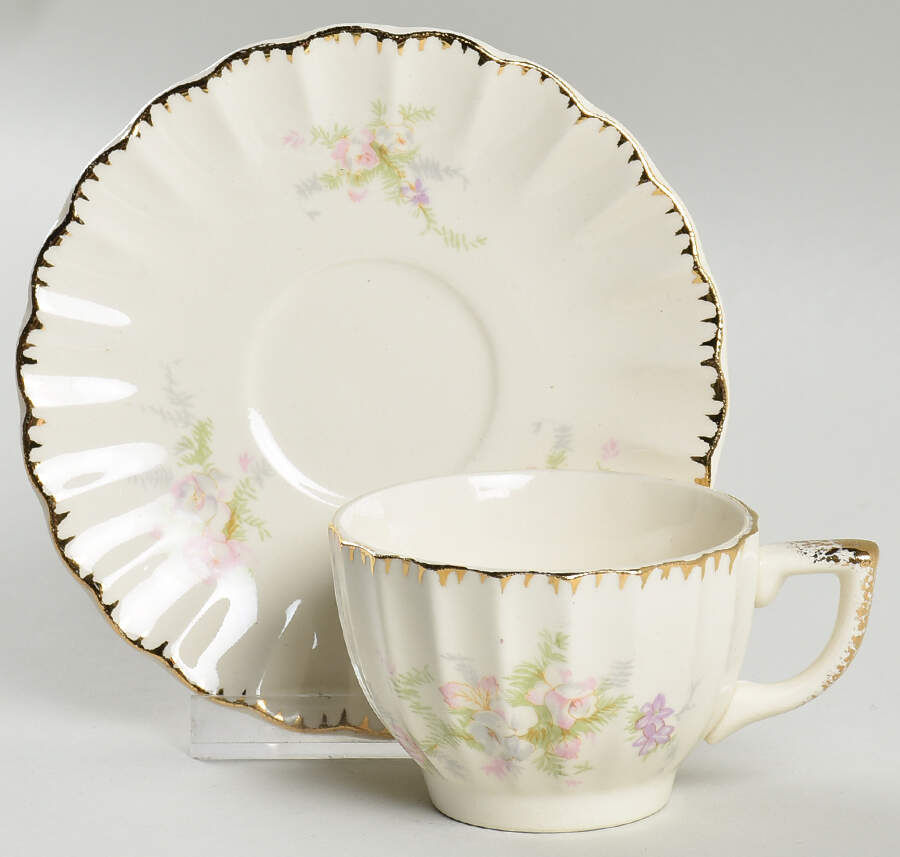 La France Demitasse Cup & Saucer Set by Limoges-American-1