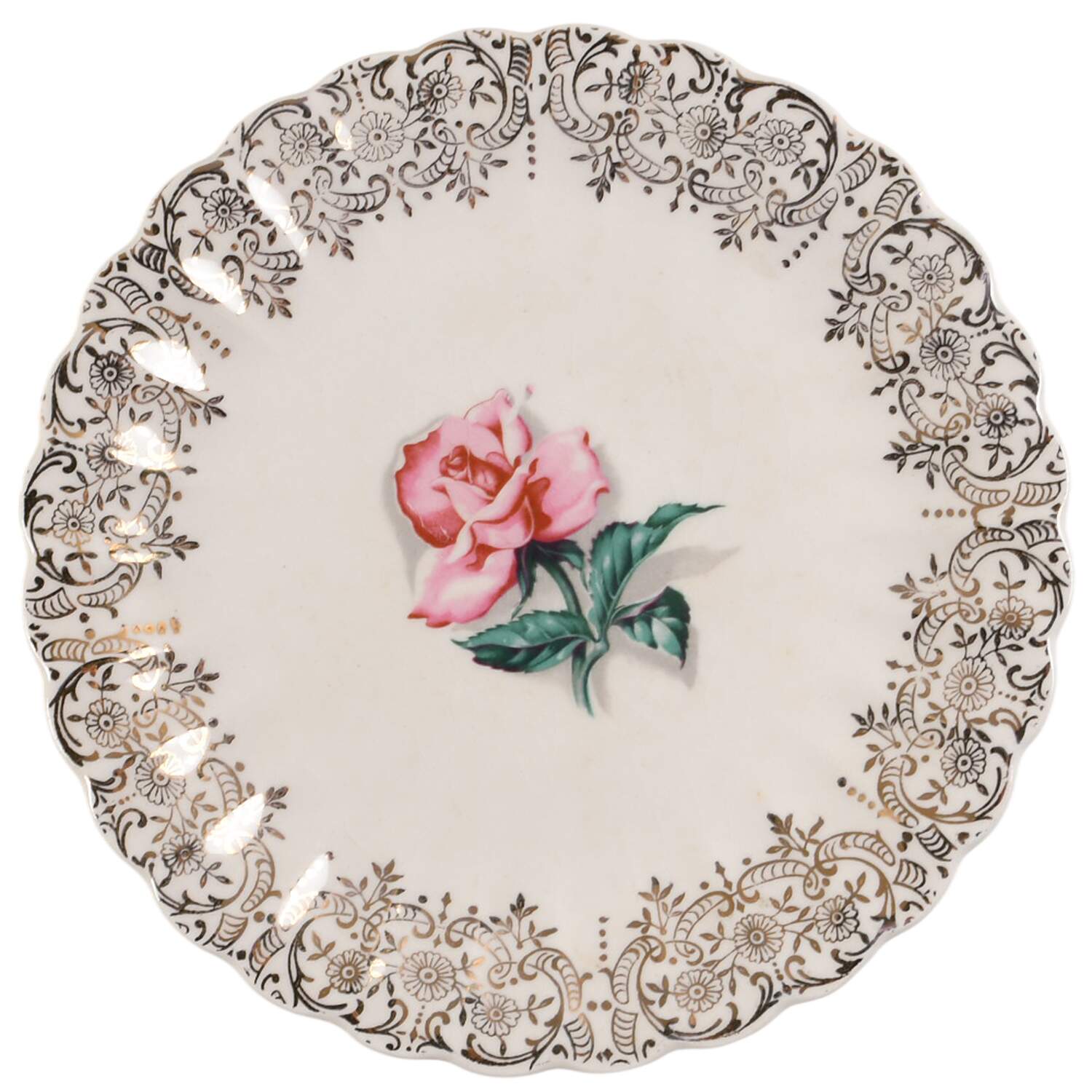 Le Fleur Rouge Bread & Butter Plate by Limoges-American-1