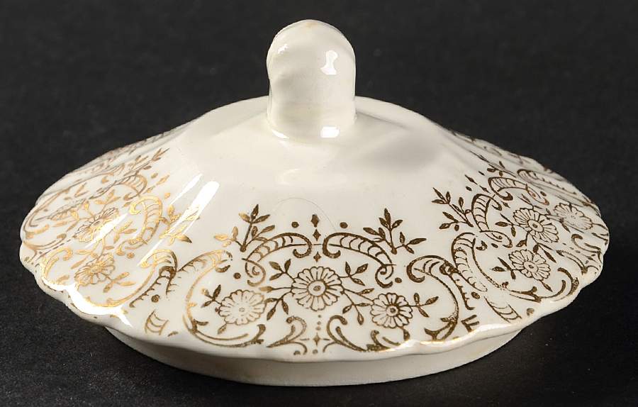 Le Fleur Rouge Lid for Sugar Bowl by Limoges-American-1
