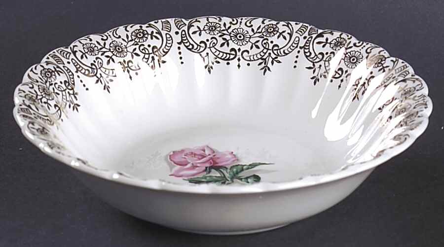 Le Fleur Rouge Coupe Cereal Bowl by Limoges-American-1