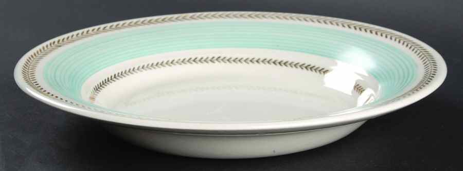 Lyceum Blue Rim Soup Bowl by Limoges-American-1