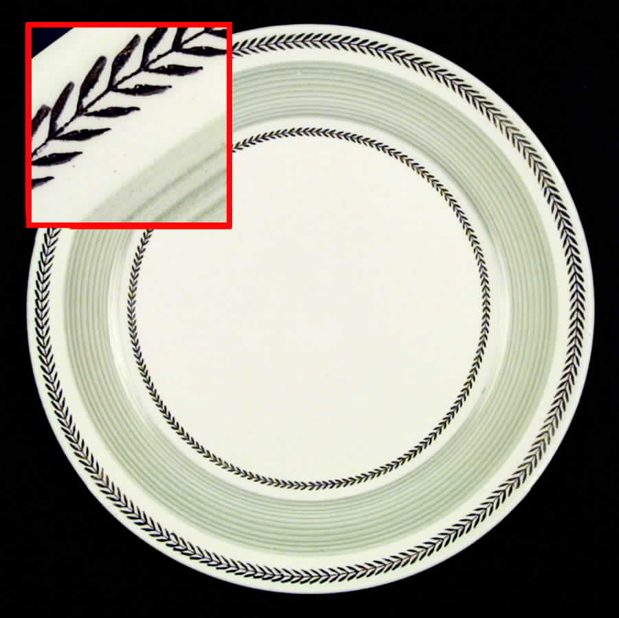 Lyceum Green Dinner Plate by Limoges-American-1