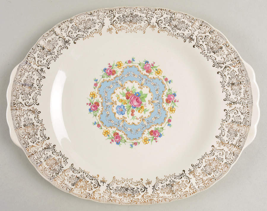 Lyric 12" Oval Serving Platter by Limoges-American-1