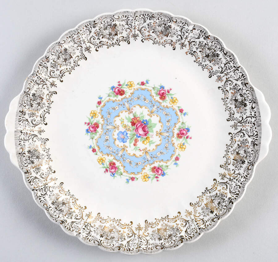 Lyric Handled Cake Plate by Limoges-American-1