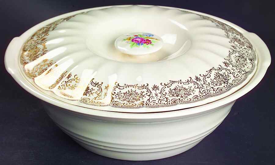 Lyric Round Covered Vegetable by Limoges-American-1