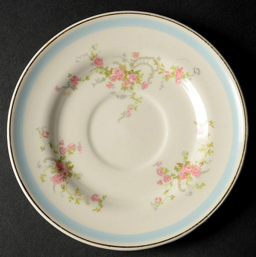Nancy Rose Saucer by Limoges-American-1