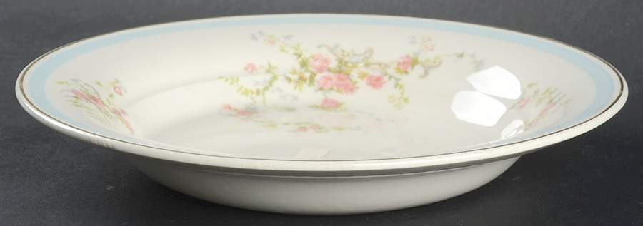 Nancy Rose Rim Soup Bowl by Limoges-American-1