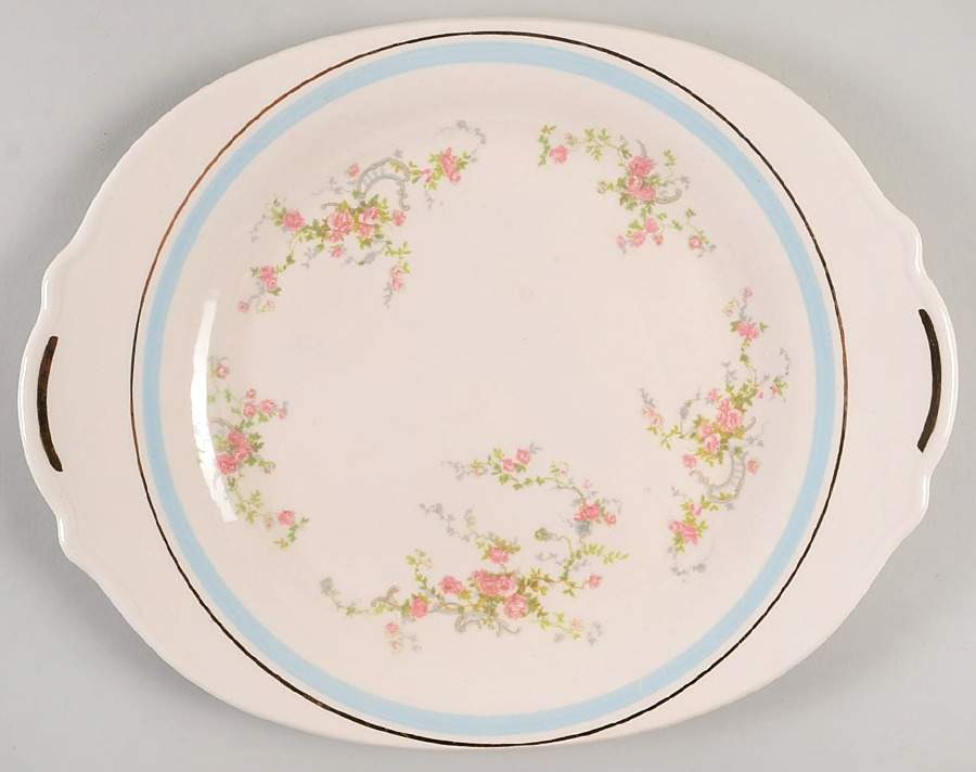 Nancy Rose 11" Oval Serving Platter by Limoges-American-1