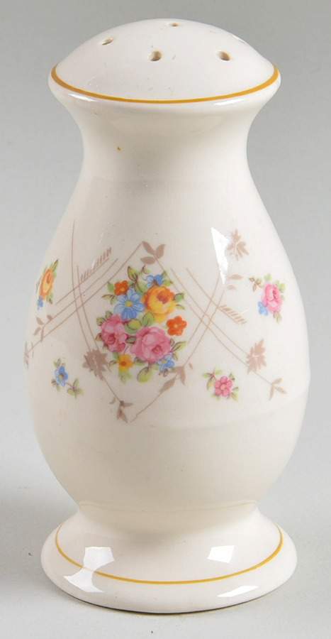 New Princess (Smooth, Yellow Trim) Pepper Shaker by Limoges-American-1