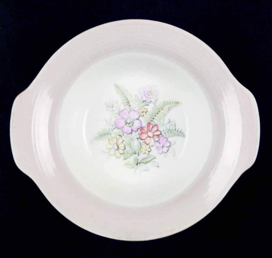 Norway Pink Lugged Cereal Bowl by Limoges-American-1