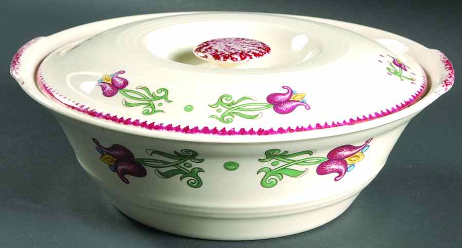 Old Dutch Round Covered Vegetable by Limoges-American-1