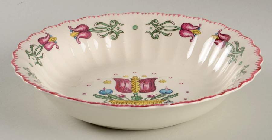 Old Dutch Coupe Soup Bowl by Limoges-American-1