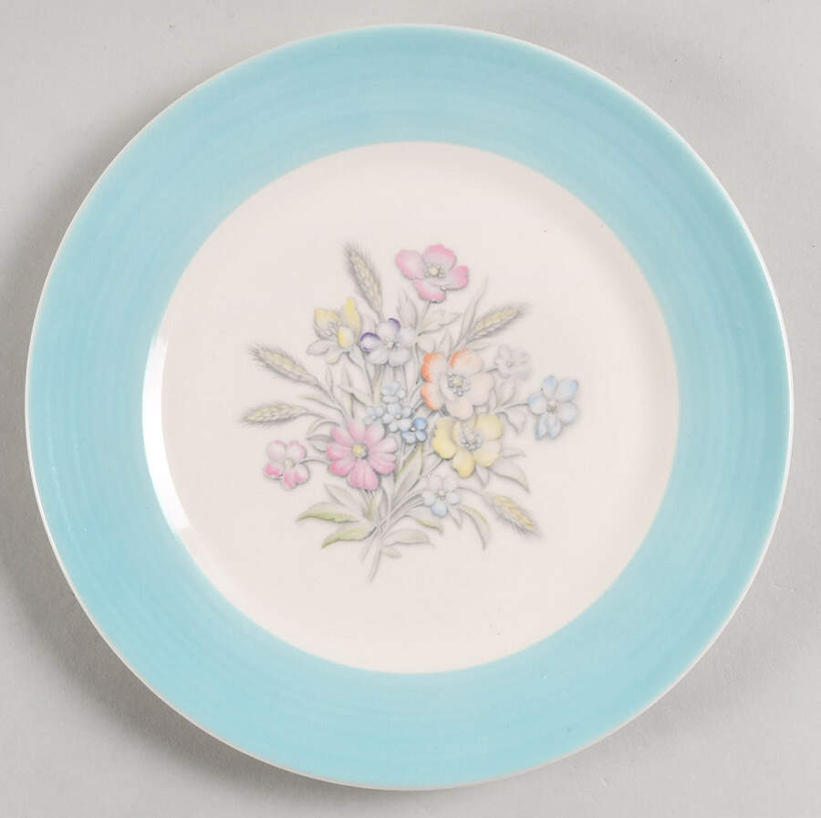 Oslo Blue Salad Plate by Limoges-American-1