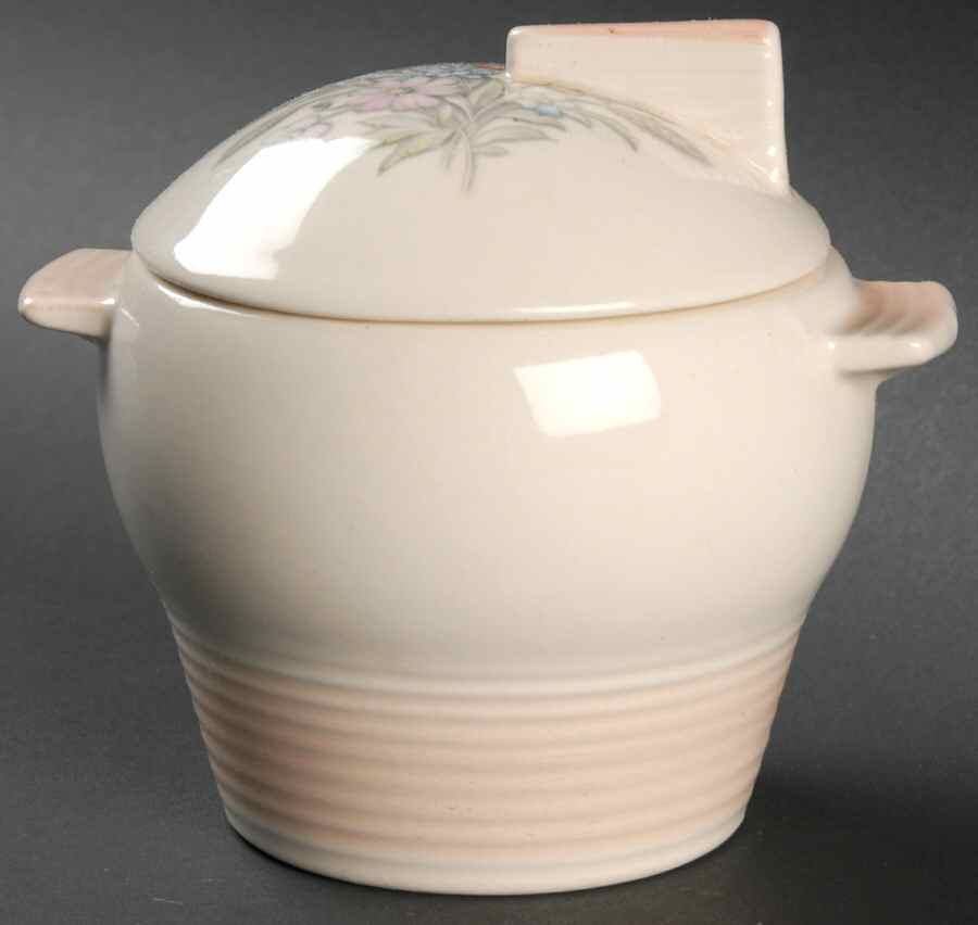 Oslo Pink Sugar Bowl & Lid by Limoges-American-1