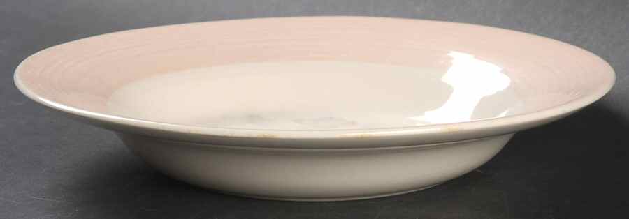 Oslo Pink Rim Soup Bowl by Limoges-American-1