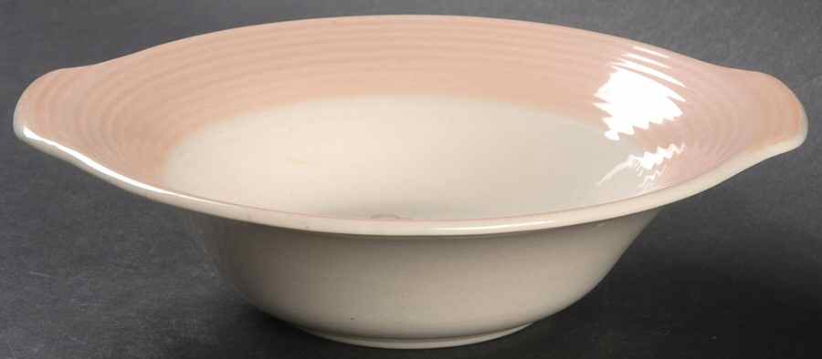 Oslo Pink Lugged Cereal Bowl by Limoges-American-1