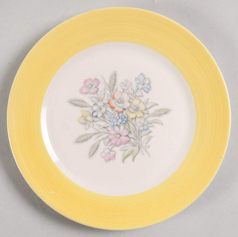 Oslo Yellow Salad Plate by Limoges-American-1