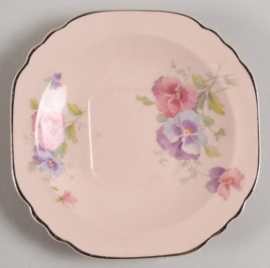 The Pansy (Glo Peach) Saucer by Limoges-American-1