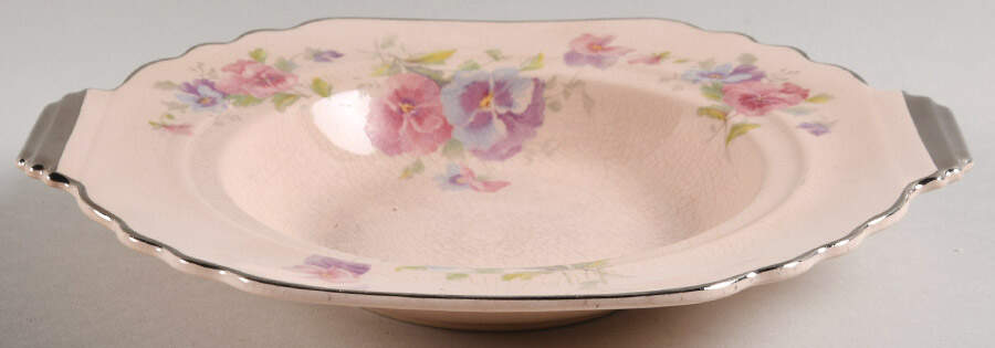 The Pansy (Glo Peach) Round Butter No Lid by Limoges-American-1