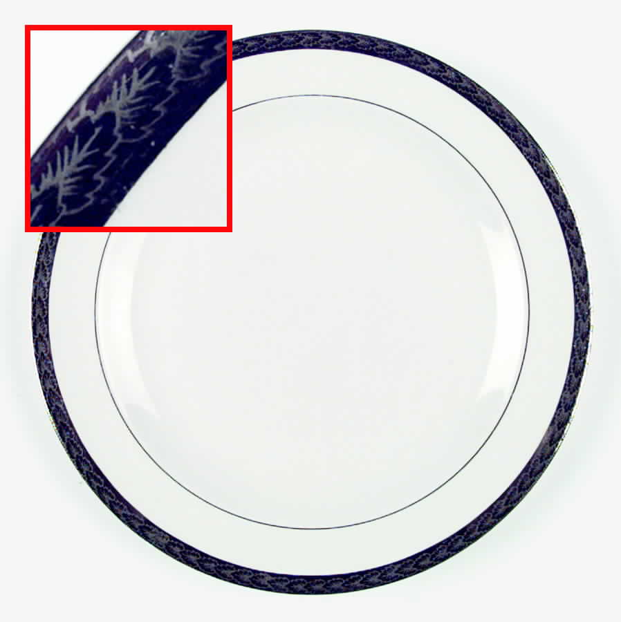 Platinum Luncheon Plate by Limoges-American-1
