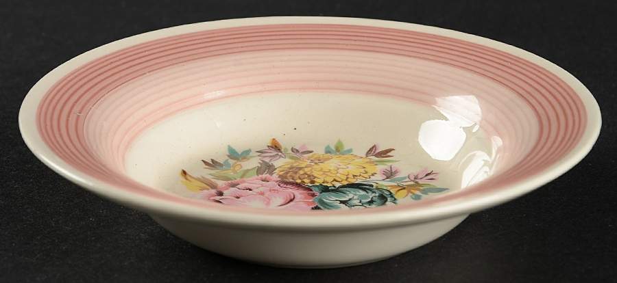 Pompadour Rose Fruit/Dessert (Sauce) Bowl by Limoges-American-1