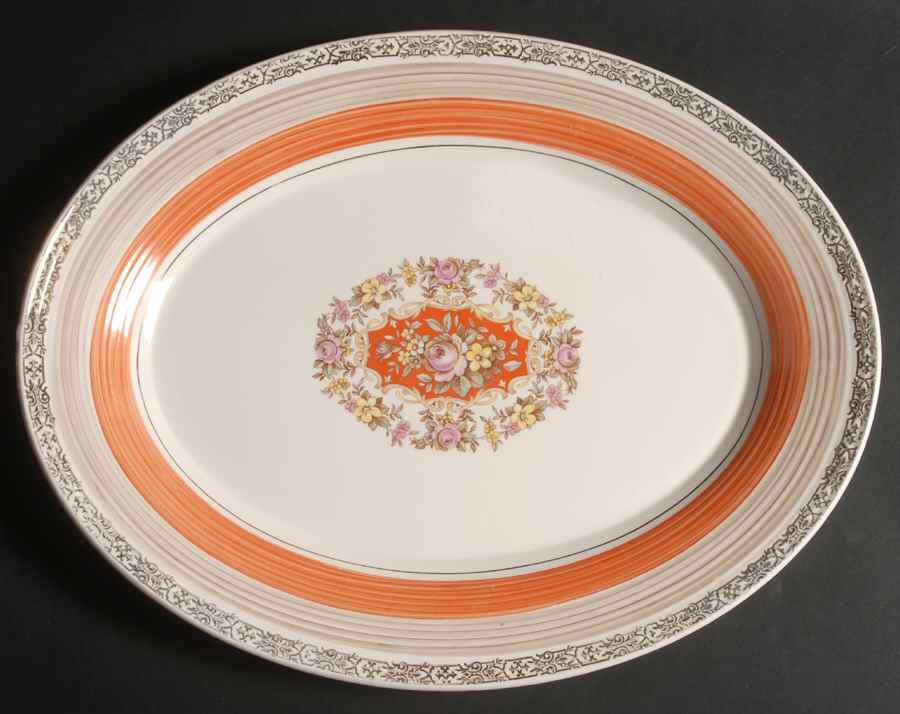 Prince Charles 15" Oval Serving Platter by Limoges-American-1