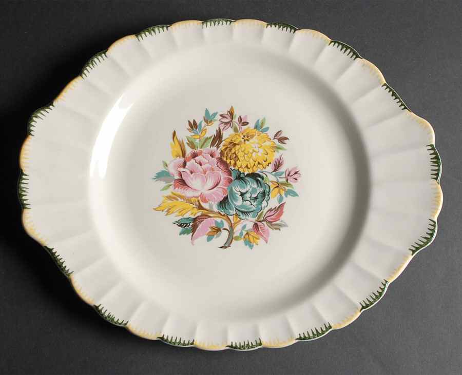 Regency Monsoon 15" Oval Serving Platter by Limoges-American-1