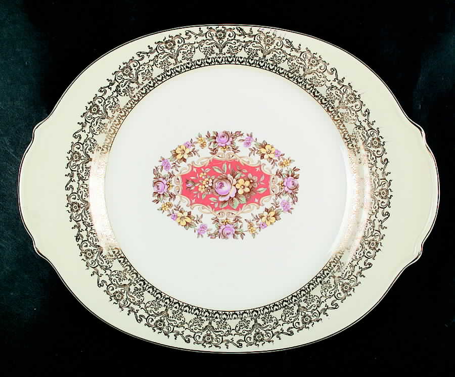 Royal Buddha 13" Oval Serving Platter by Limoges-American-1