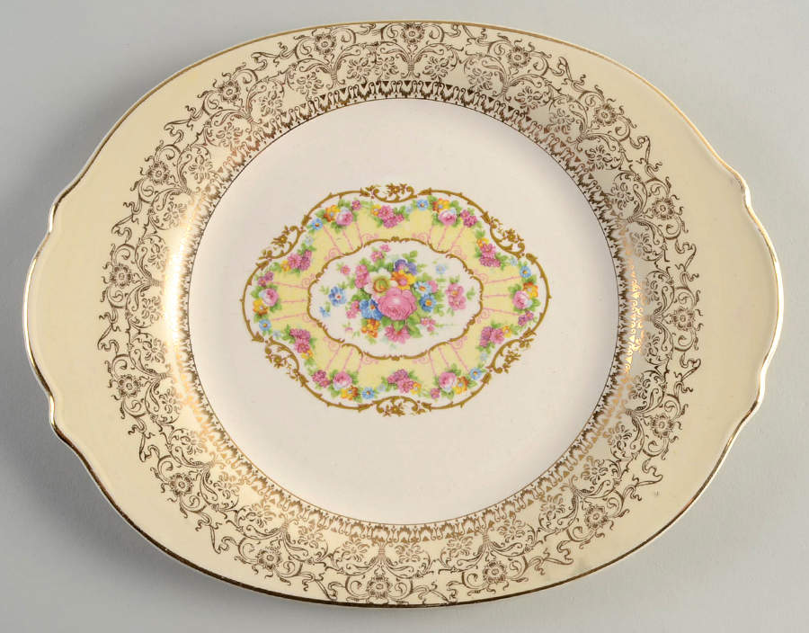 Royal Delight 12" Oval Serving Platter by Limoges-American-1