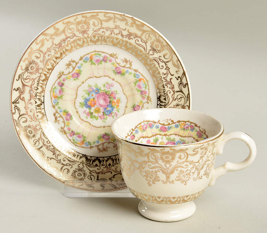 Royal Delight Demitasse Cup & Saucer Set by Limoges-American-1