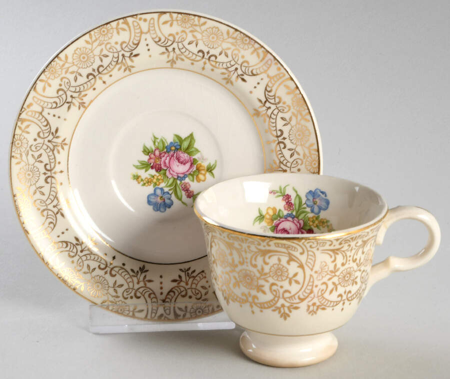 Royal Lyric Demitasse Cup & Saucer Set by Limoges-American-1