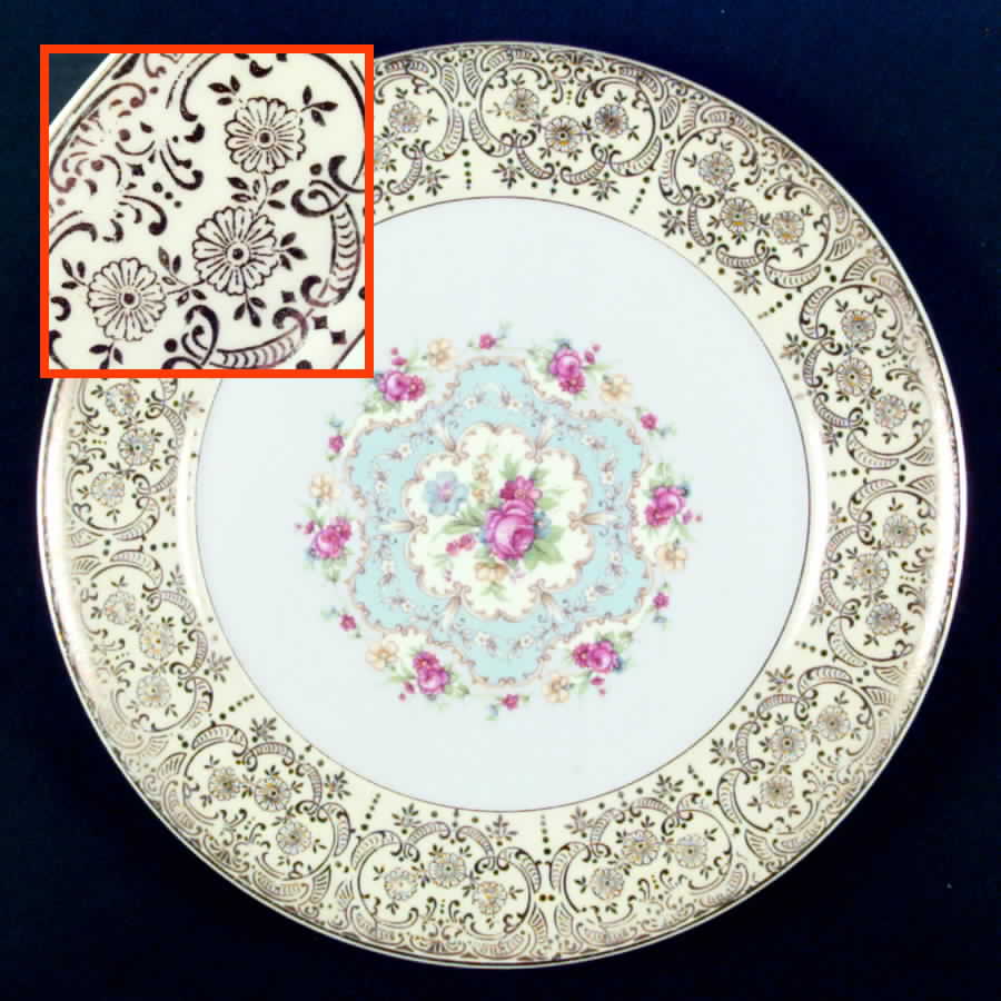 Royal Lyric Dinner Plate by Limoges-American-1