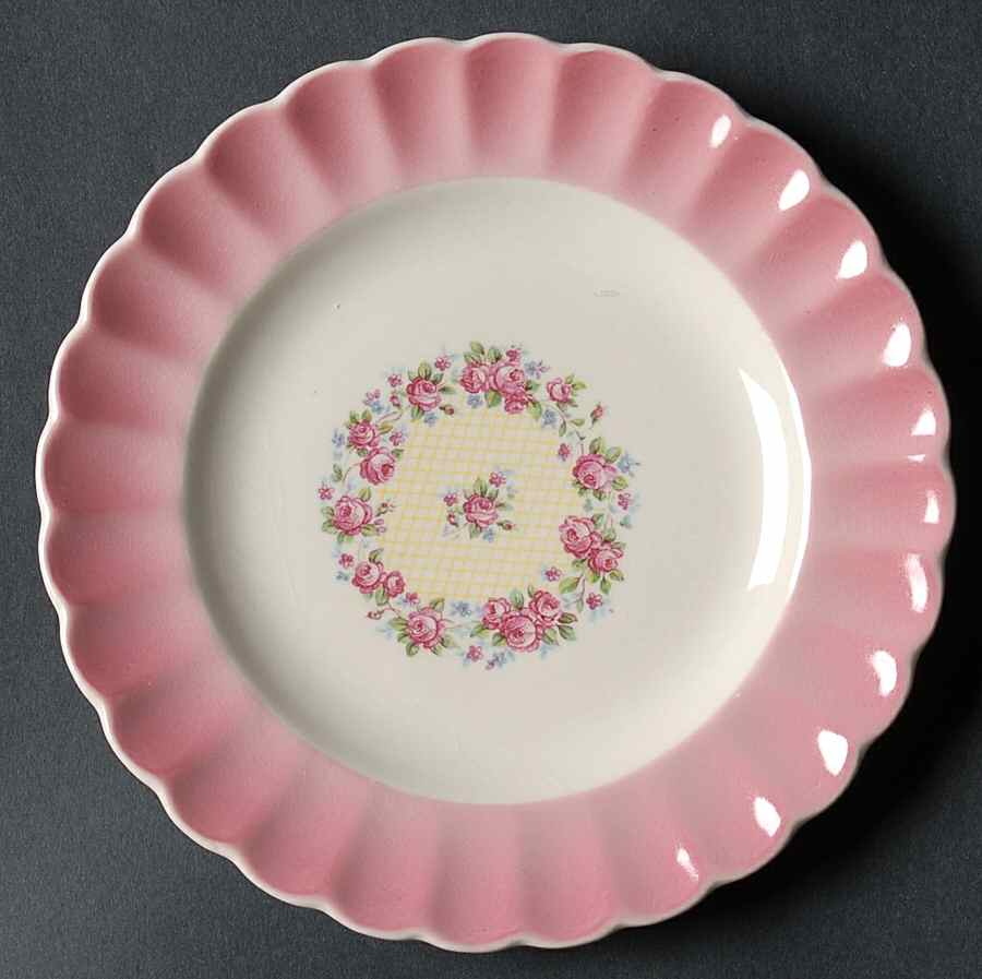 Rose Minuet (Chateau) Bread & Butter Plate by Limoges-American-1