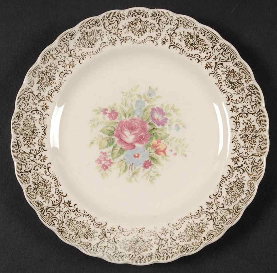 Rosalie (Scalloped) Salad Plate by Limoges-American-1
