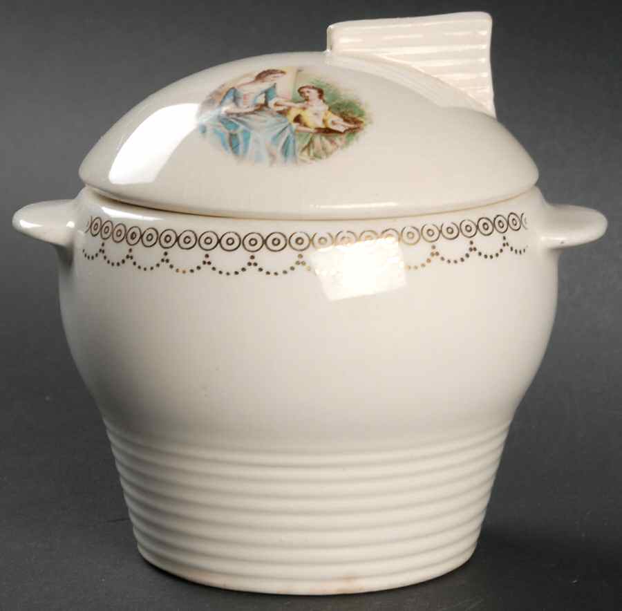 Serenade Sugar Bowl & Lid by Limoges-American-1