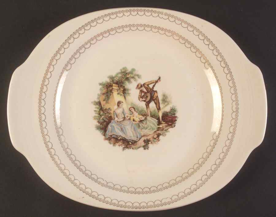 Serenade Handled Cake Plate by Limoges-American-1
