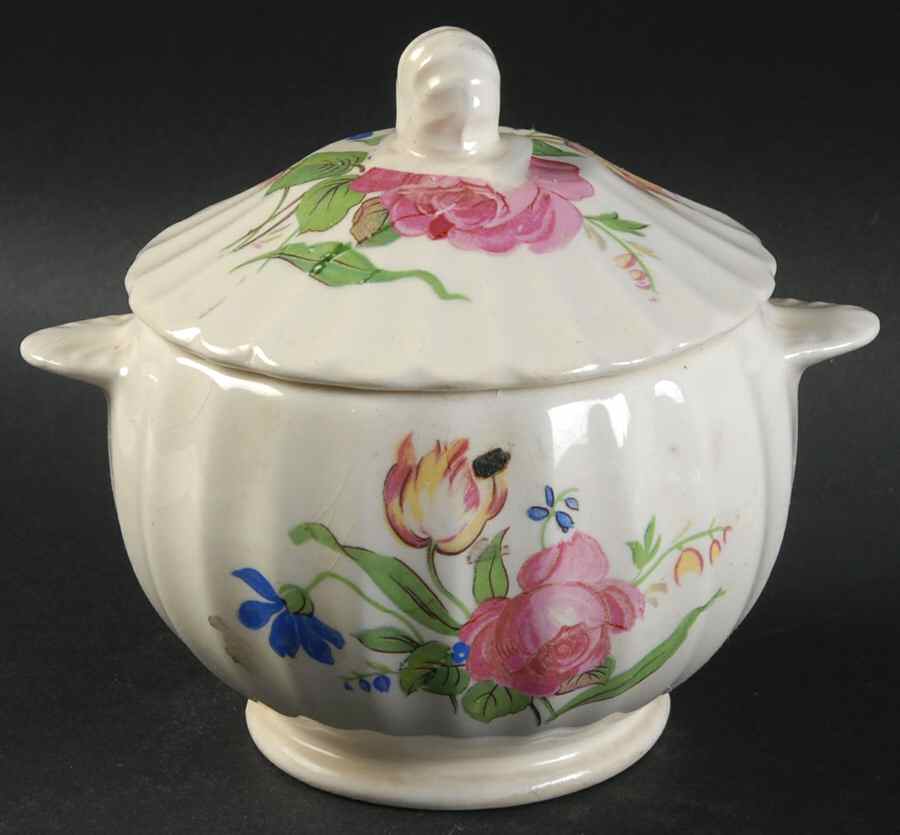 Sharon Sugar Bowl & Lid by Limoges-American-1