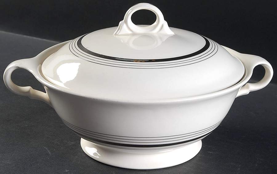 Silver Age Round Covered Vegetable by Limoges-American-1