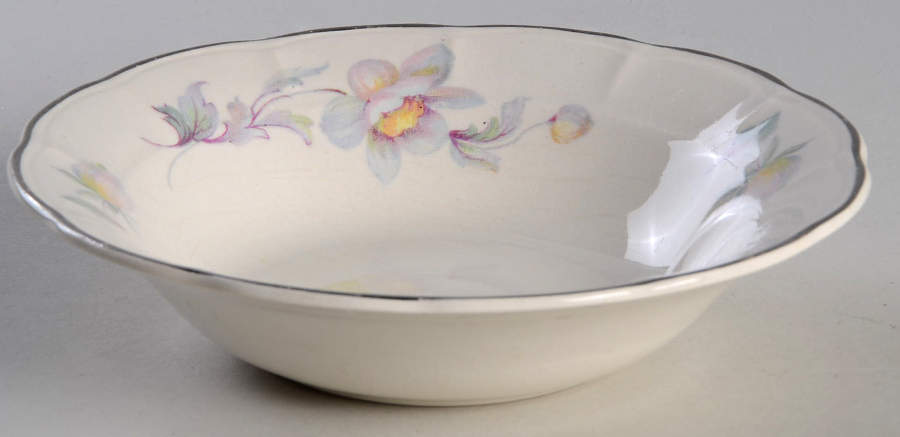 Silvermoon Rim Fruit/Dessert (Sauce) Bowl by Limoges-American-1